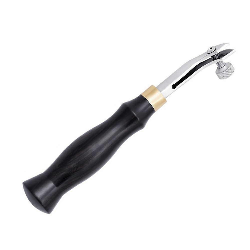 1.2 mm Adjustable Leather Craft Tool, Edge Cutter, Marking Tool, Durable Black and Silver Design for DIY Projects
