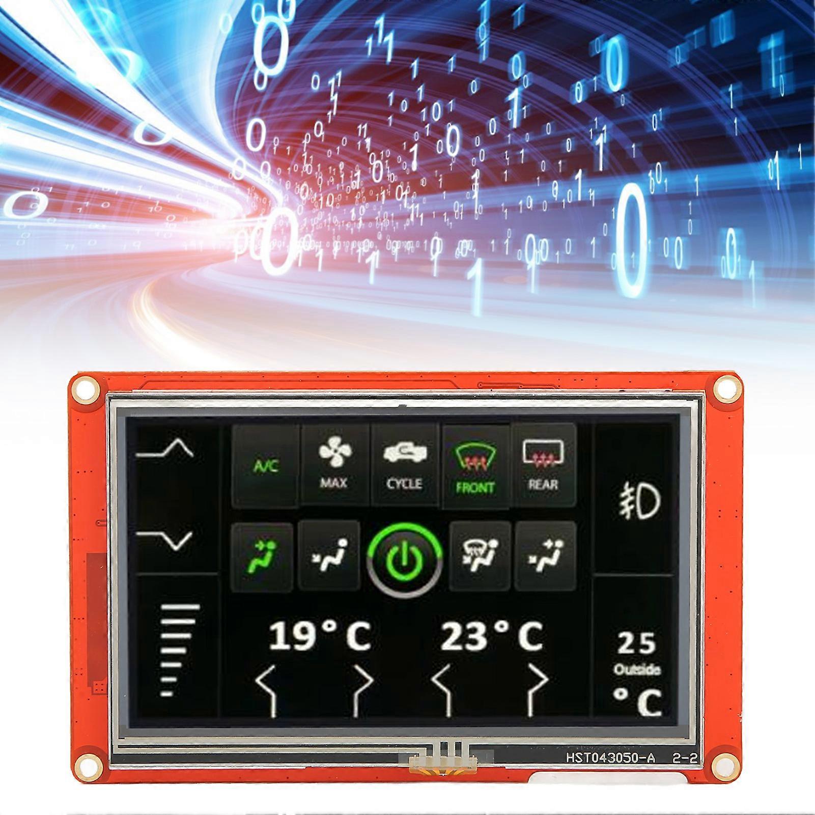 Intelligent 4.3 Inch Display NX4827P043 011R HMI TFT LCD 480x272 Support Audio Video Resistive Touch Screen 