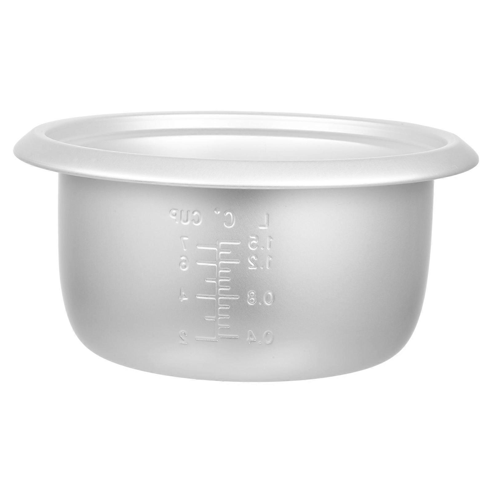 Rice Cooker Inner Pot Replacement Made of Aluminum Alloy Silver for Electric Cooker 3L