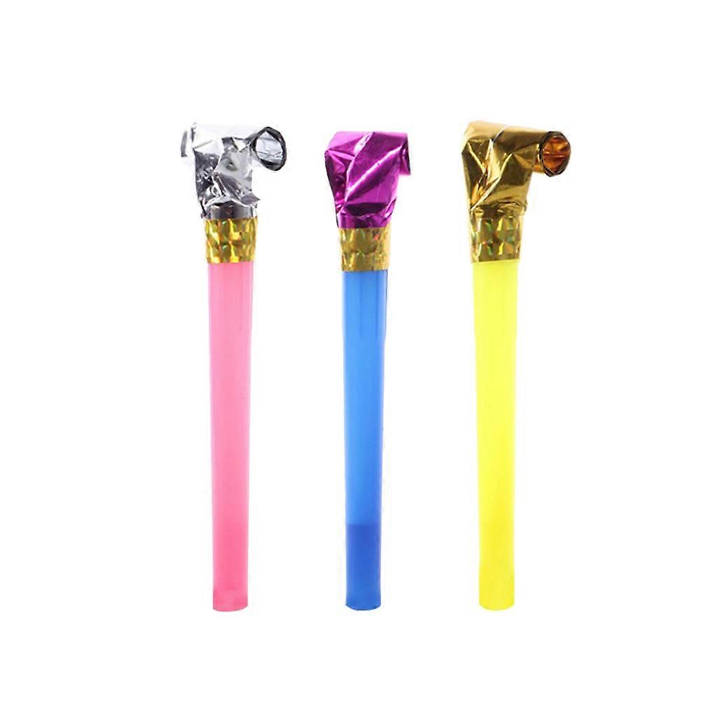 50pcs Children's Whistle Large Size Blowing Dragon Whistle Blowing Use Whistle for Party Birthday Party (Random Color)