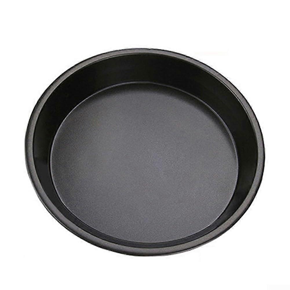 Non-Stick Pizza Baking Tray Carbon Microwave Round 6-10 Inch Black Model B Crispy Base For Fish And Chicken