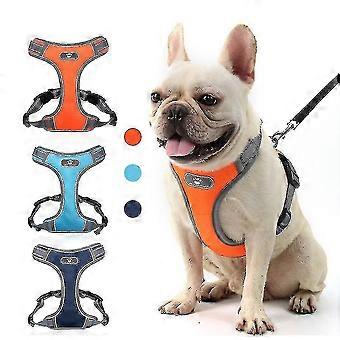 No Pull Dog Harness,adjustable Breathable Dog Harness Fully Reflective Harness For Small Dog Medium Large