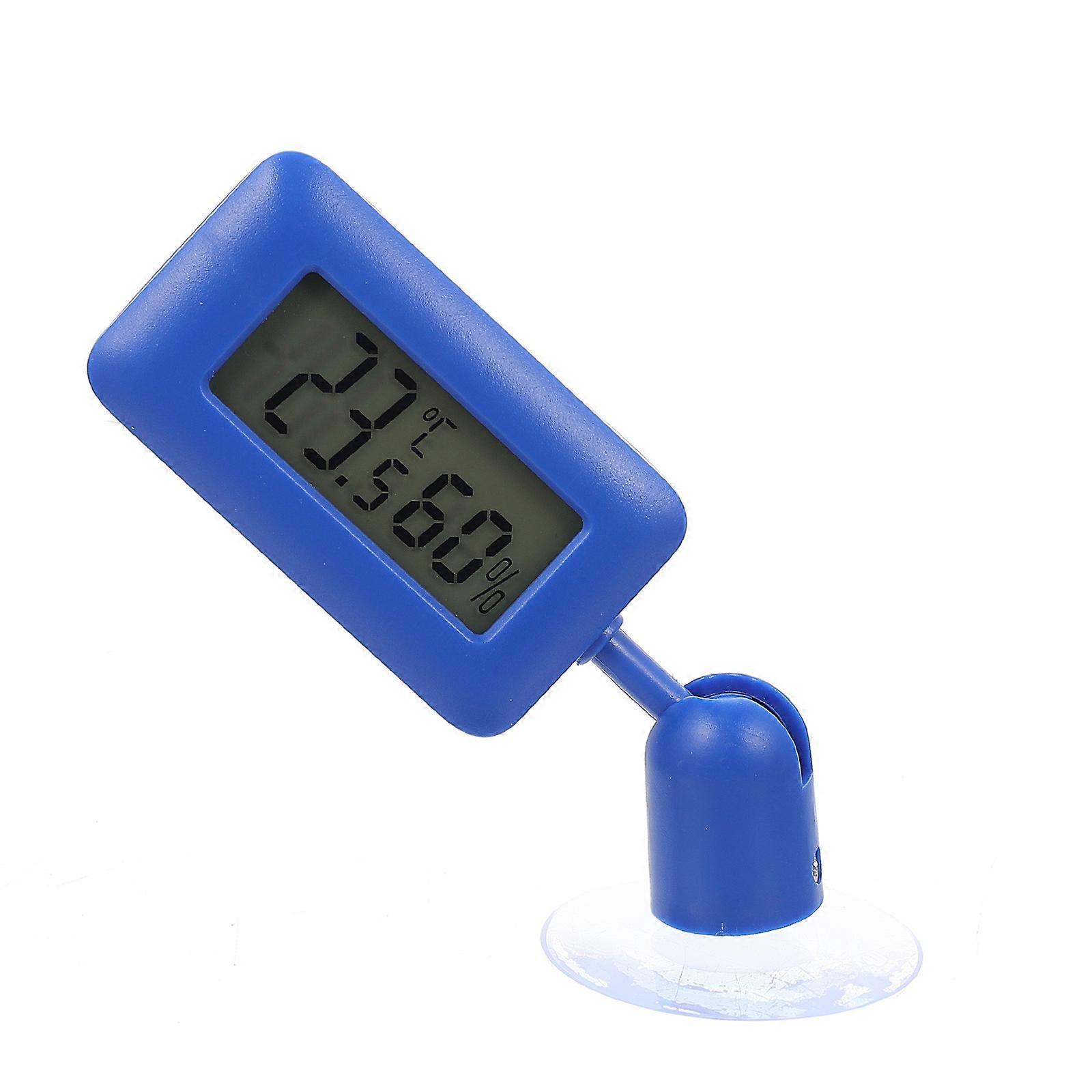 Blue ABS Reptile Thermometer with Sensitive Induction for Home Use Easy to Degree Rotation