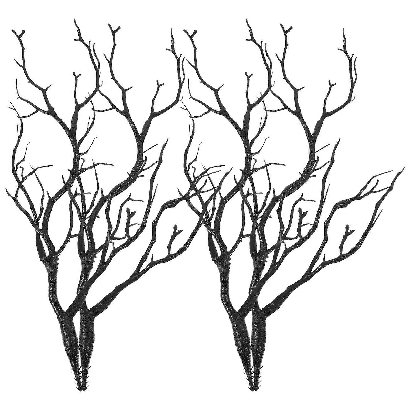 Artificial Tree Branches for Decoration Never Wither Beauty Black 4pcs
