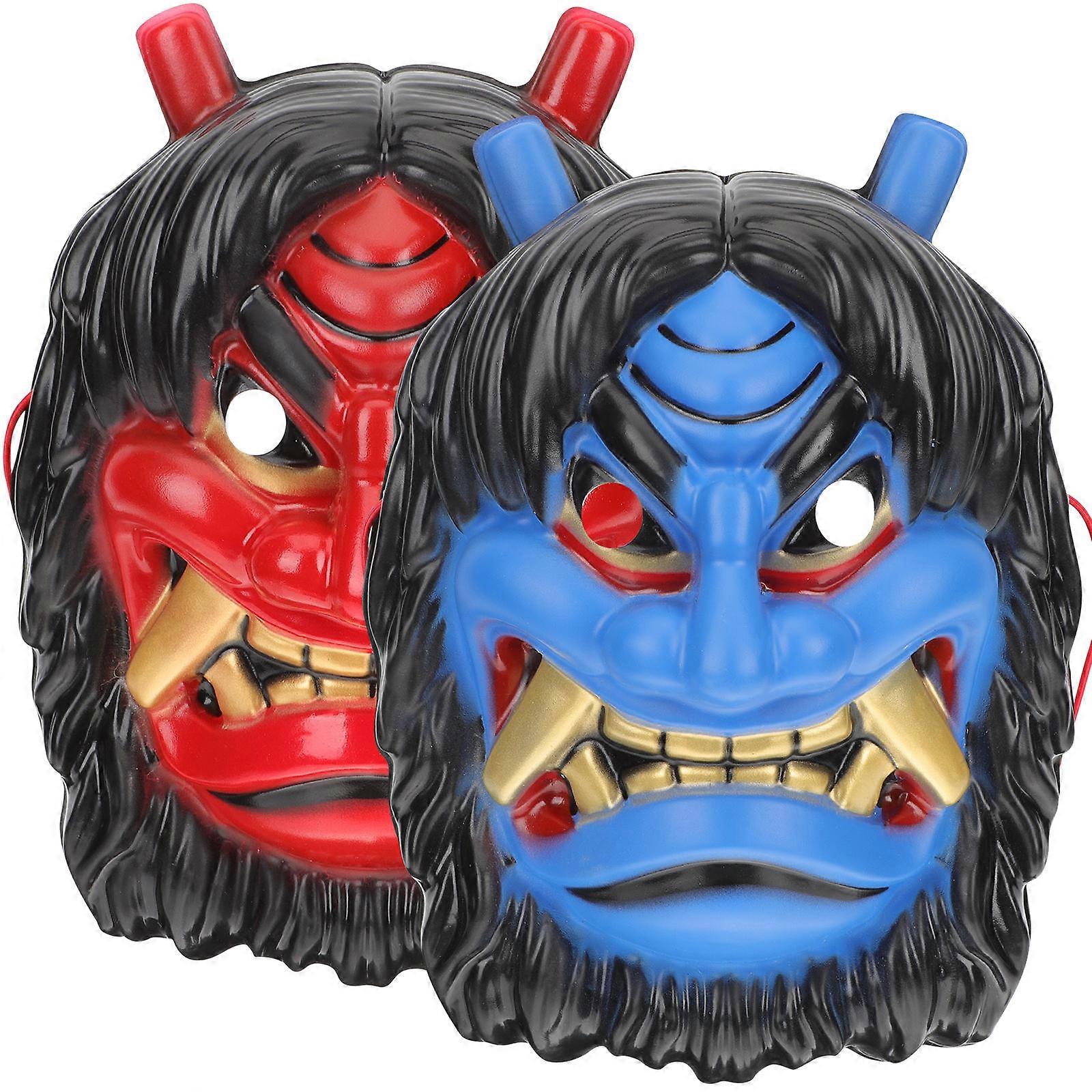 Eye-Catching Mask Prank Masks For Halloween Party 10.22X7.55X3.34In Highly-Simulated 2Pcs