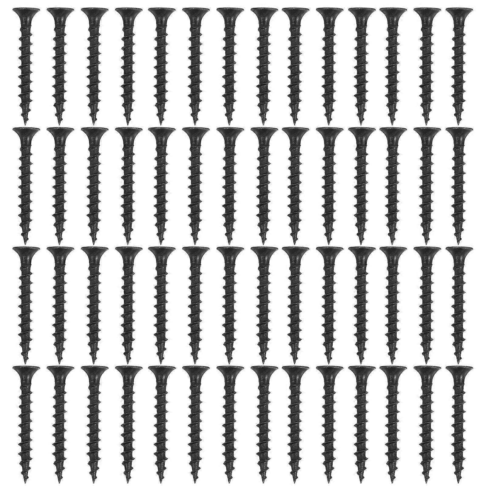 Black Selftapping Screws for Fixation Made from Durable Carbon Steel 100pcs