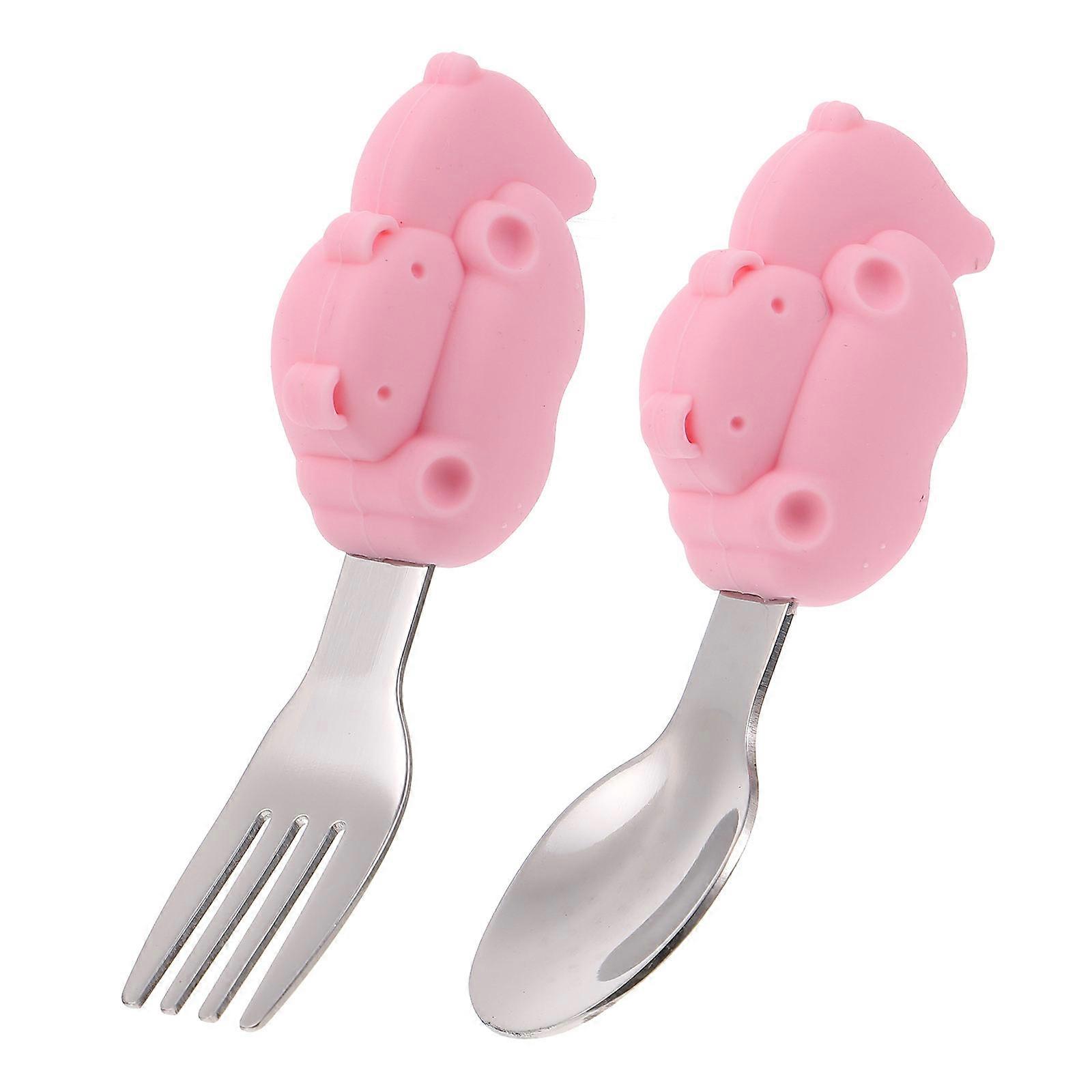 Sada detských vidličiek a lyžíc z nehrdzavejúcej ocele na domáce použitie, 1 sada
