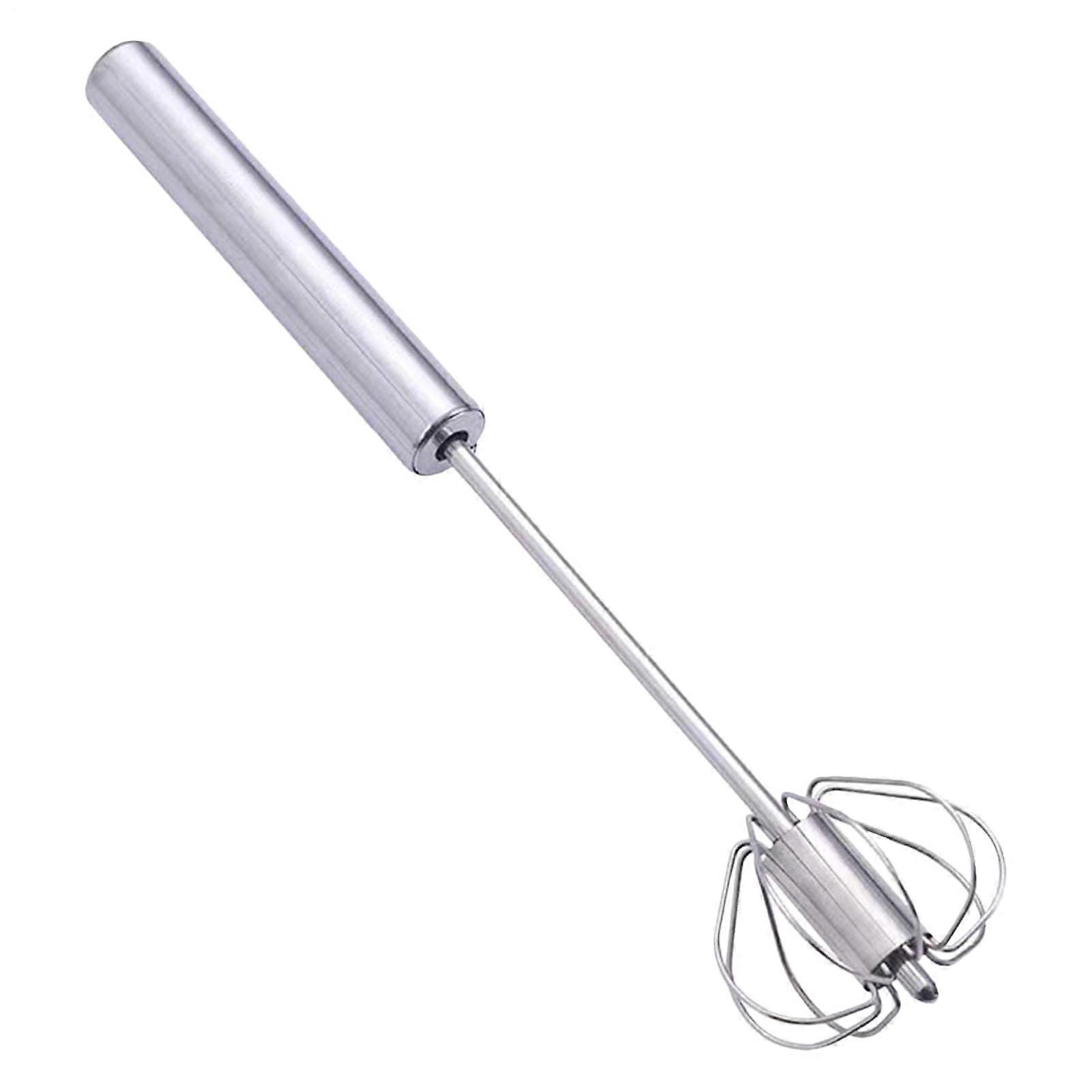 Stainless Steel Egg Whisk with Long Handle - Non-Stick Cool Mixing Tool for Whipping Cream and Beating Eggs