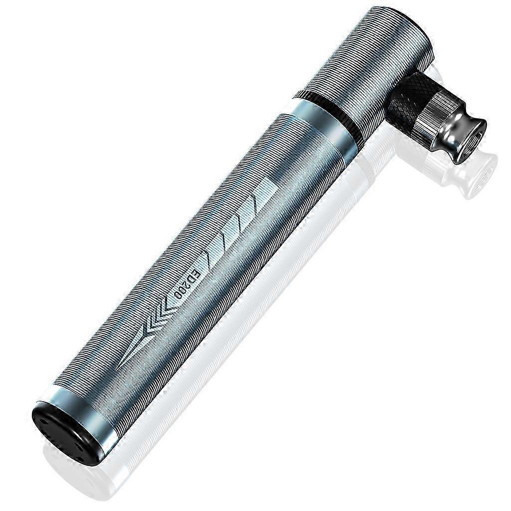 2025 Bike Pump Portable, Bicycle Compressor Nozzle Adapter Easiest use with Both Presta and Schrader Bicycle Pump silver