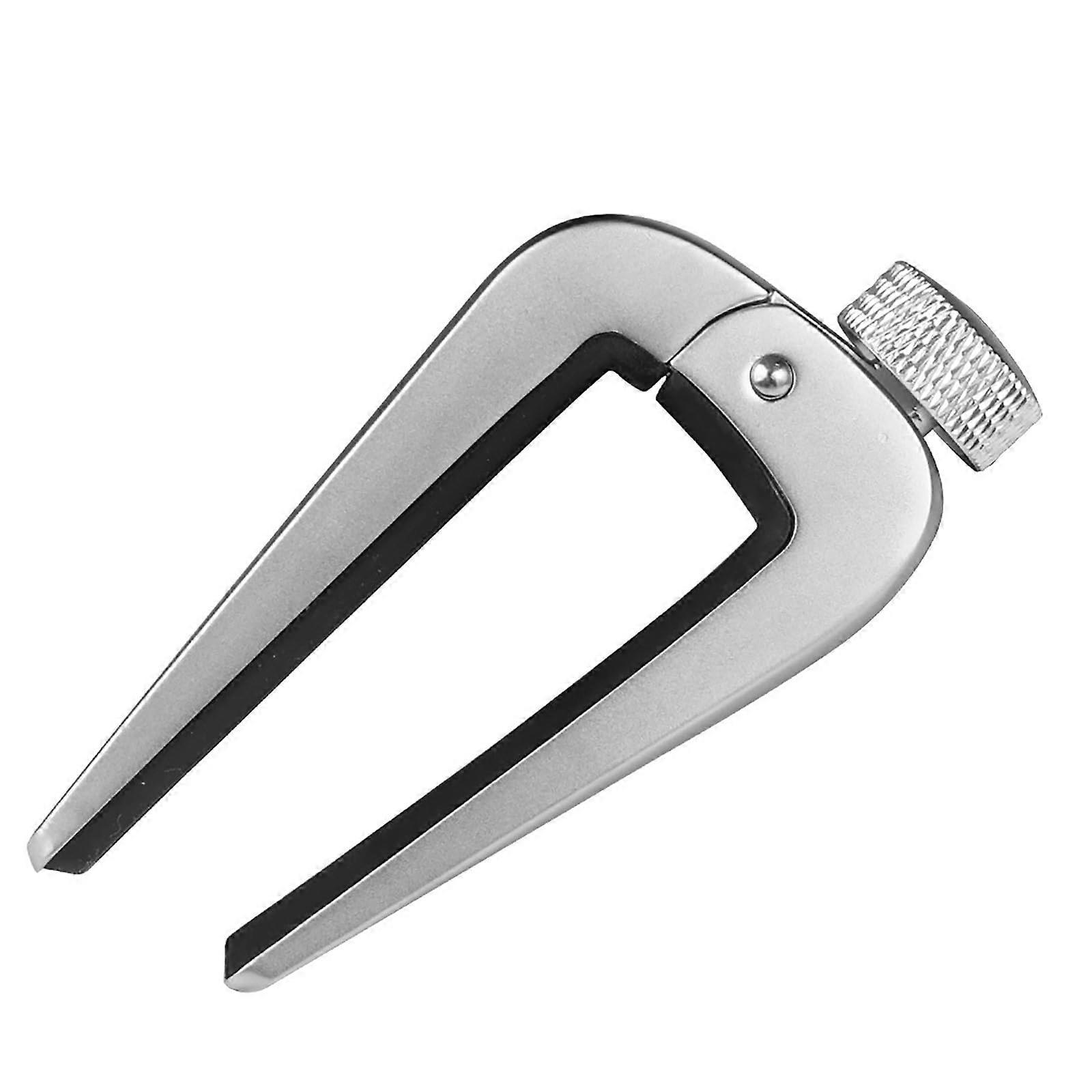 Guitar Capo Transposition Clip For Guitar, Ukulele, Classical, Folk - Universal One-Size Silver