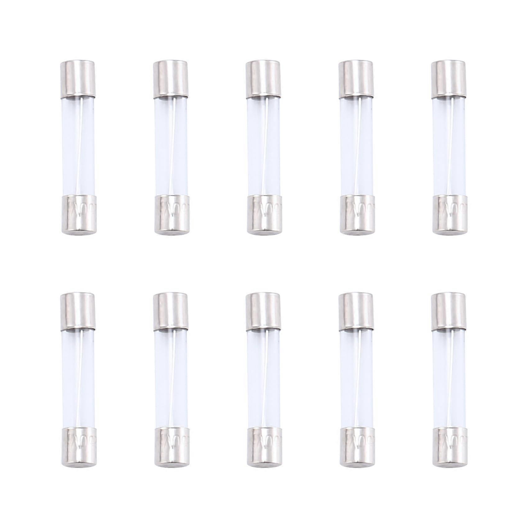 Fast Blow Type Glass Tube Fuses 6 x 30 mm 250 V 10 A Pack of 10 Ref: 9746