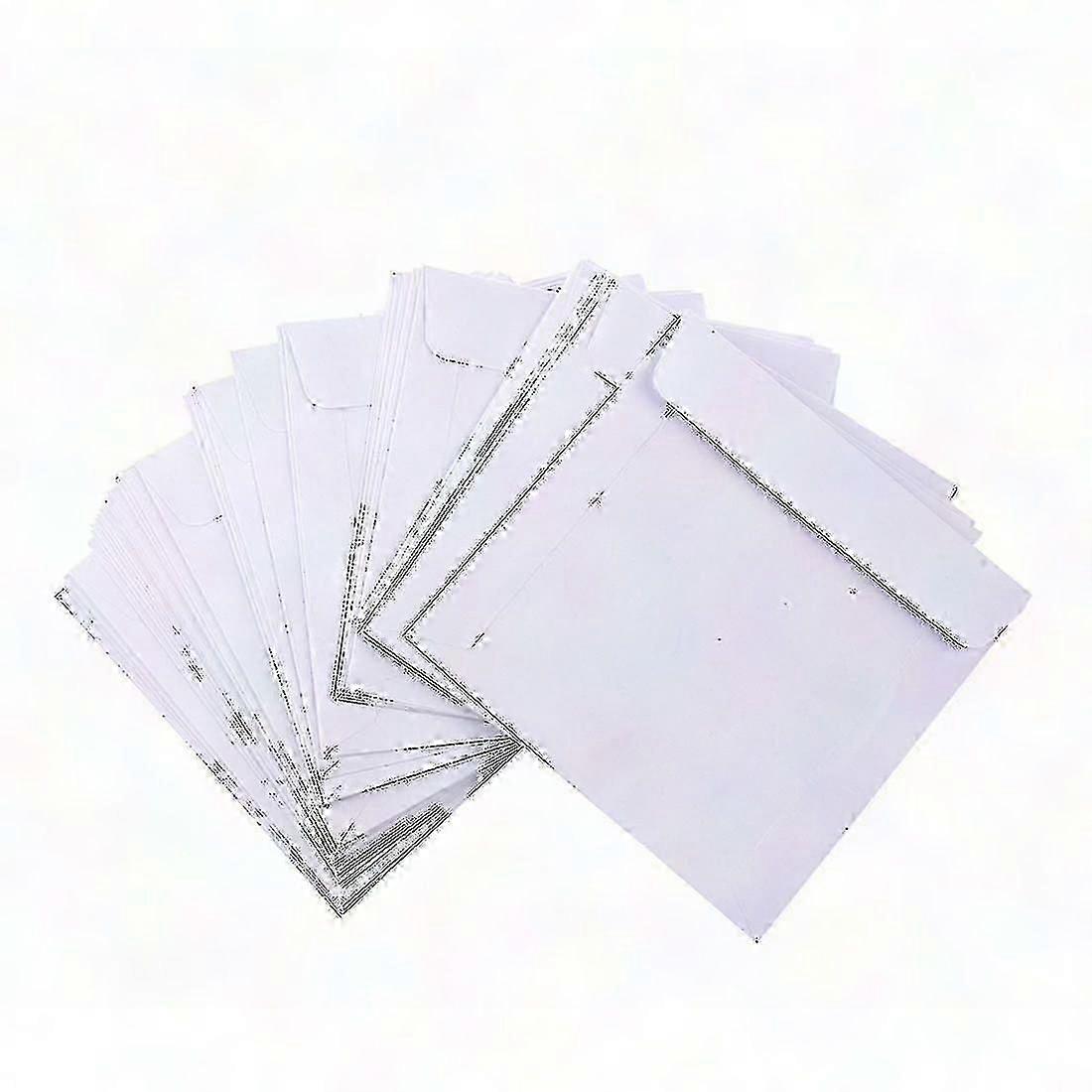 50 x 5 polegadas CD DVD bolsos com tampa de aba envelopes para armazenamento