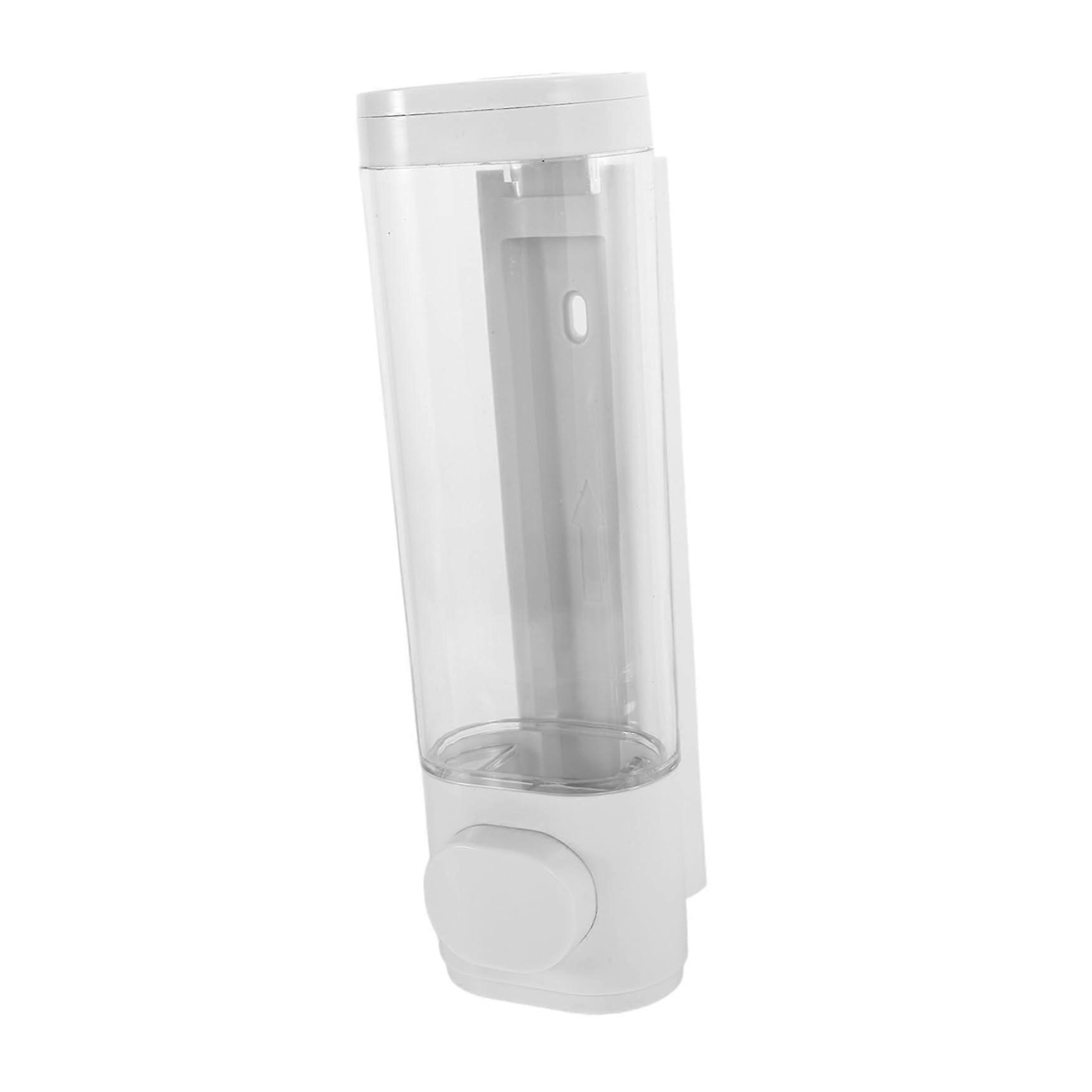 Wall-Mounted Soap Dispenser Manual Pressure Pump No Drill for Bathroom and Kitchen Refillable Space-Saving Easy Installation