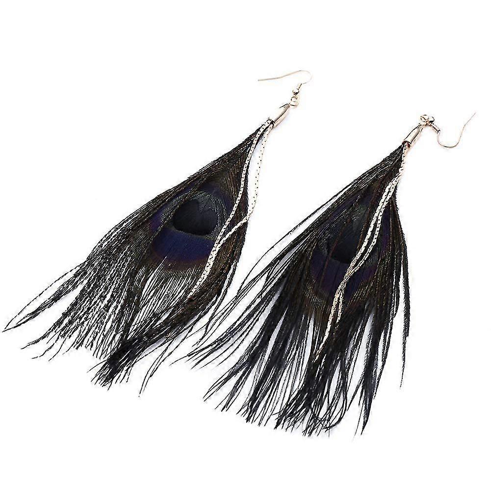 Bohemian Feather Tassel Boucles d’oreilles Mode Pendentif Long Fil Tassel Drop Dangling Hook Boucles d’oreilles Boucle d’oreilles Femmes