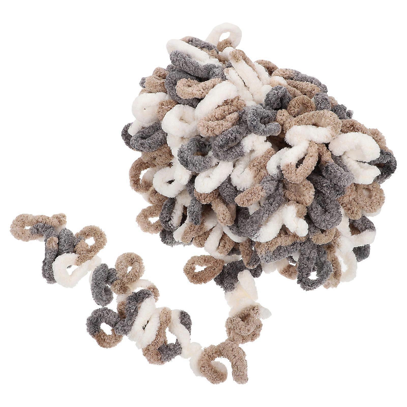 Hand Knitting Yarn Roll Yarn for Blankets Multi Polyester Material Comfortable Knitting 1Set