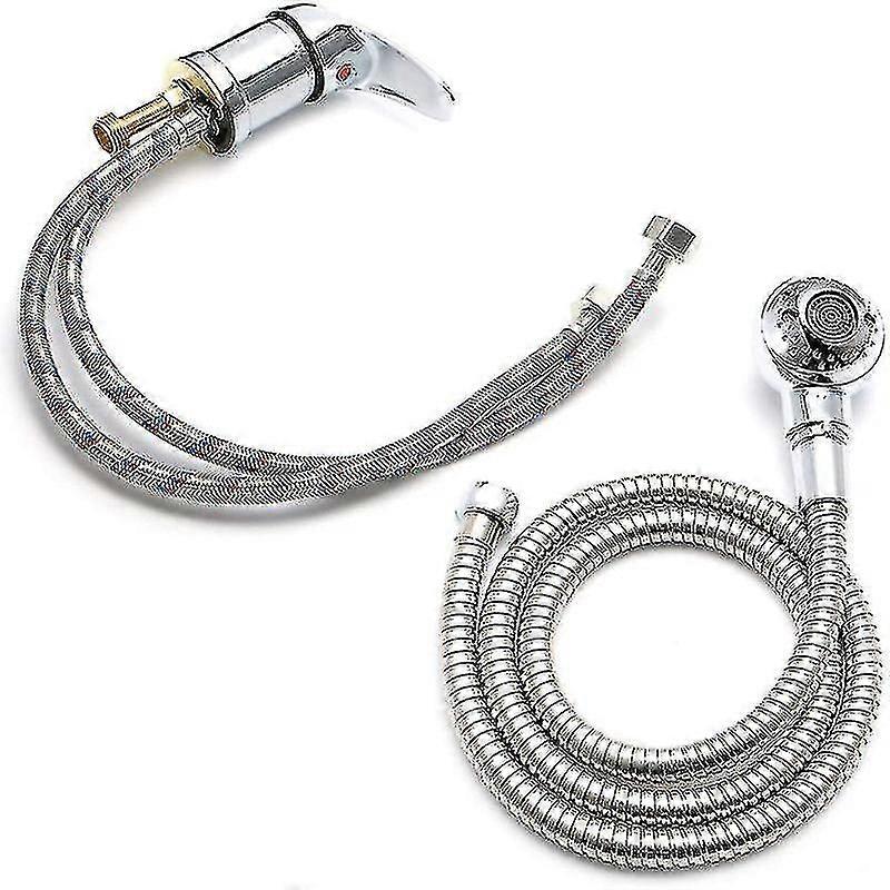 Improved Mixer Taps & Sprayer Set for Hairdressing Salon Basin - Handheld Shower Head Kit