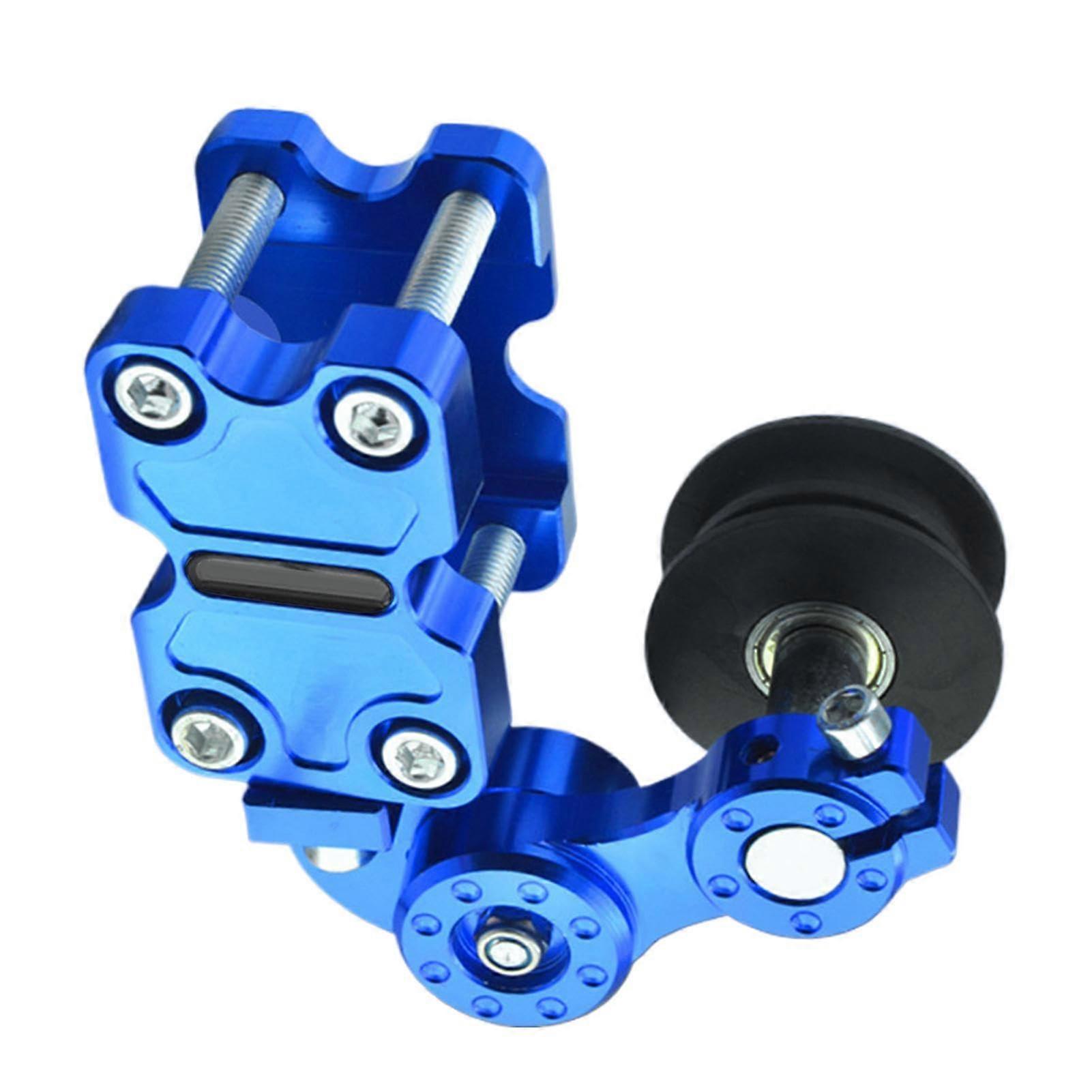 Chain Adjuster Tensioner  Automatic Motorbike Chain Tension Guide Adjustment Tool  Chain Modification Tensioner Gear For Riding, Cycling Blue