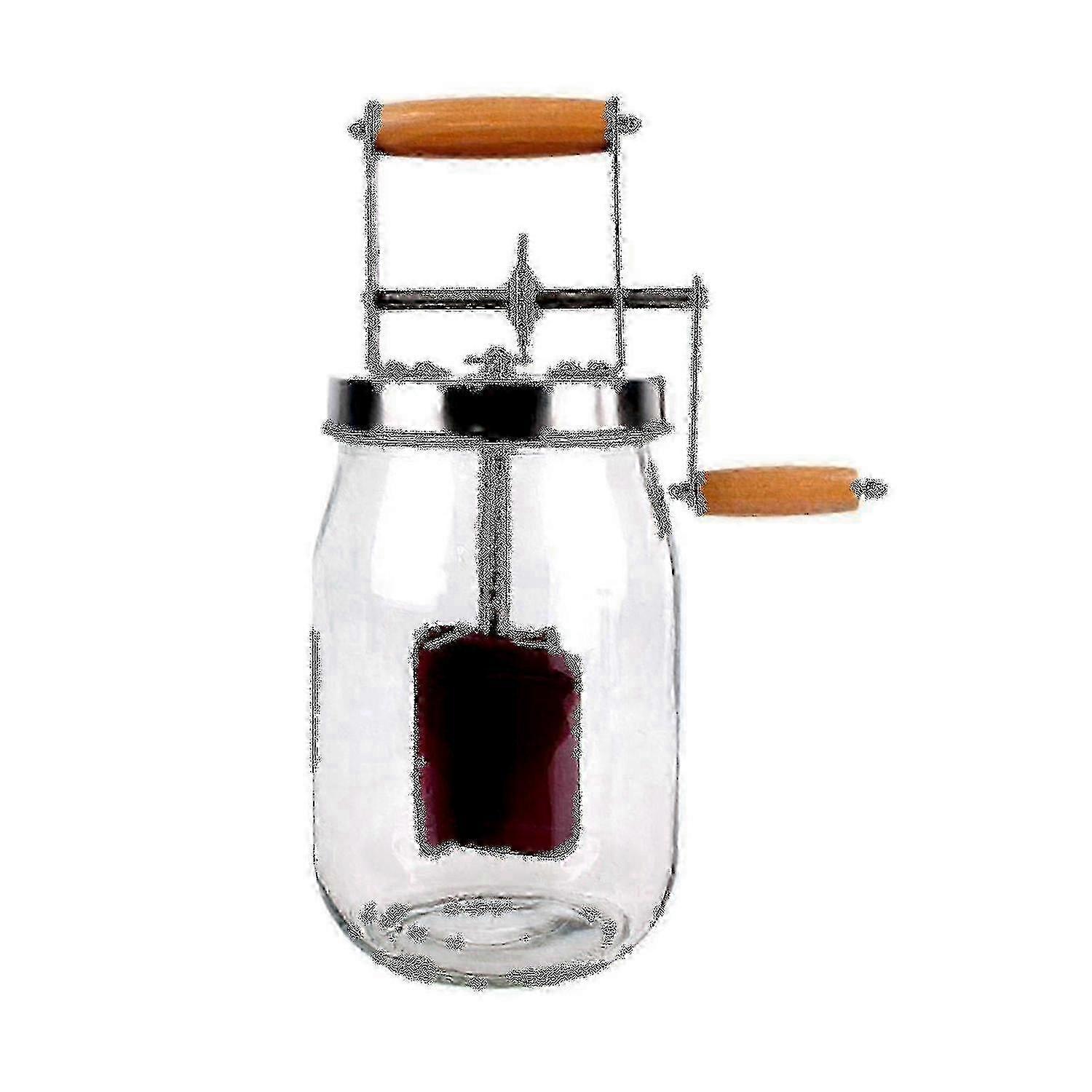 Clear Glass & Silicone Butter Maker Churner for Home Use - 1000ml Capacity