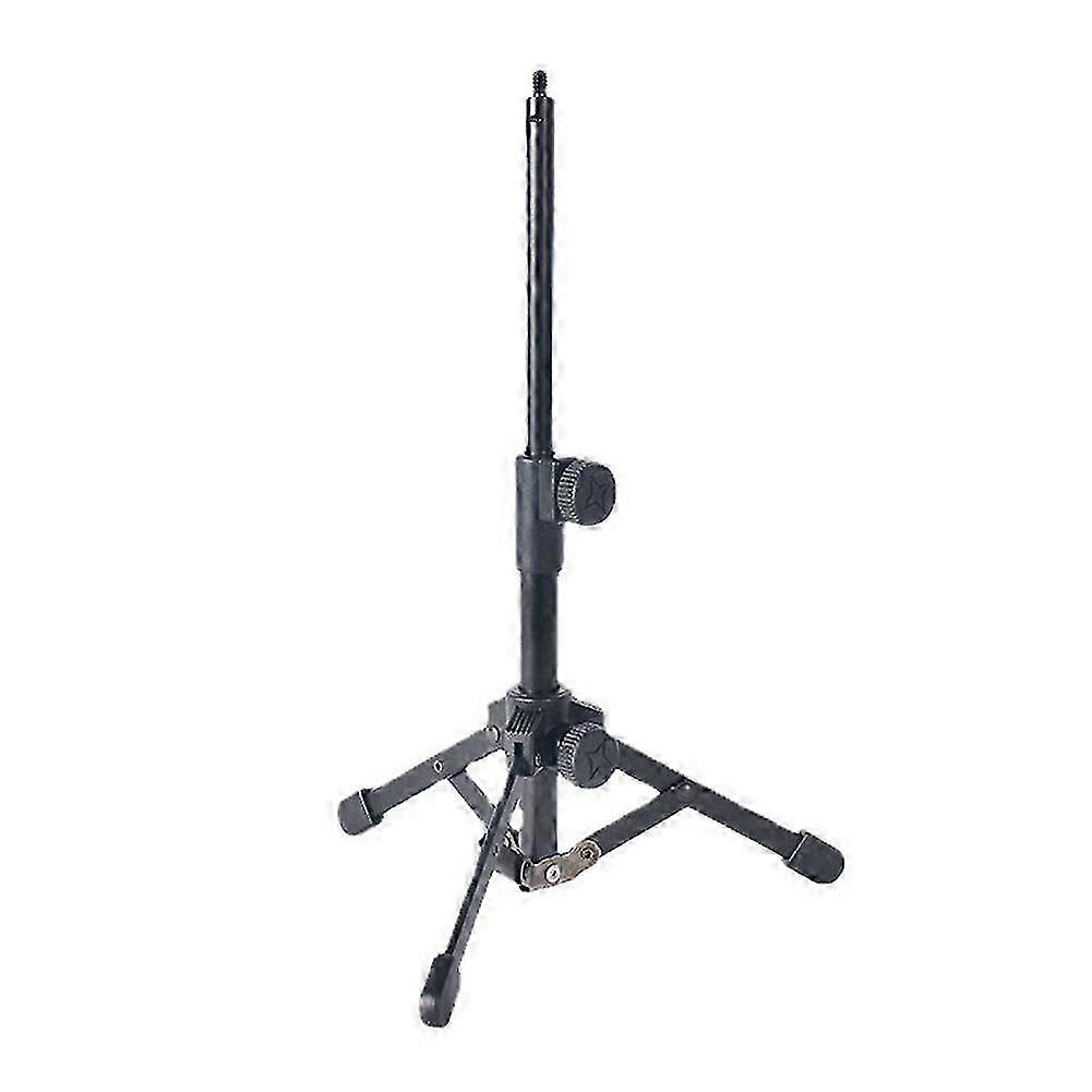 Mini Tabletop Tripod Microphone Mic Stand Holder with 1/4 Inch Threaded for Meetings Lectures Speaking and