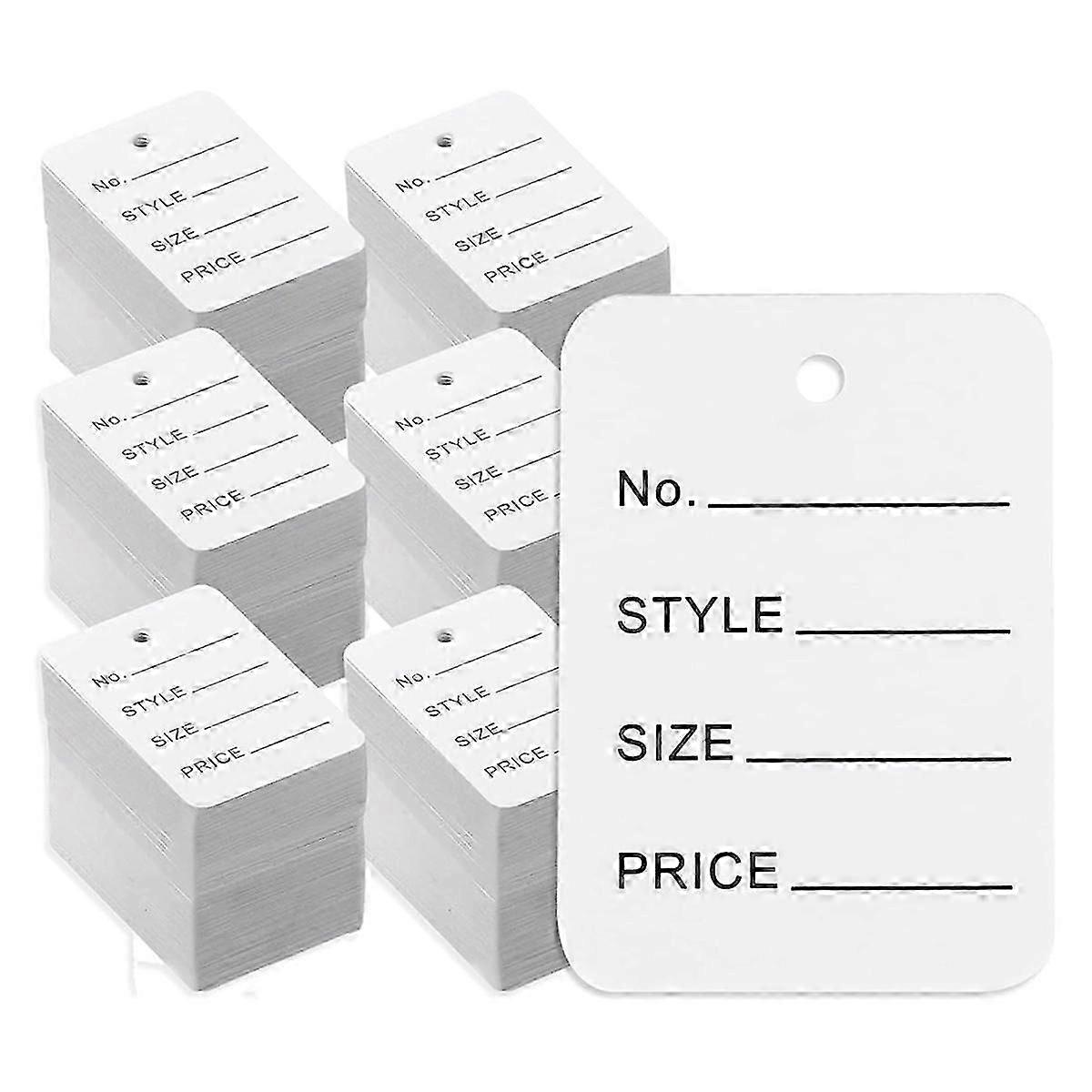 3000 Price Tags, 4.9cm X 3.5cm White PaperLabels Clothes Size Tags, Make Labels Clothing Labels
