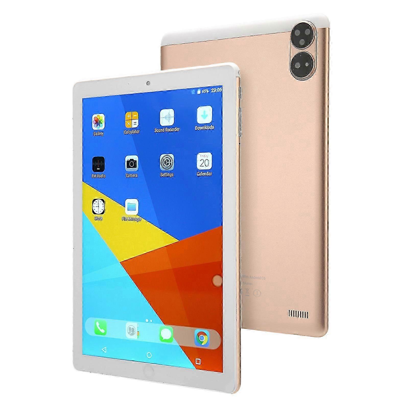 10.1 Inch Tablet for Android 10.1 4G 64G Quad Core 1280x800 Resolution Support Dual SIM Dual Standby 3G Calling Tablet 100?240V
