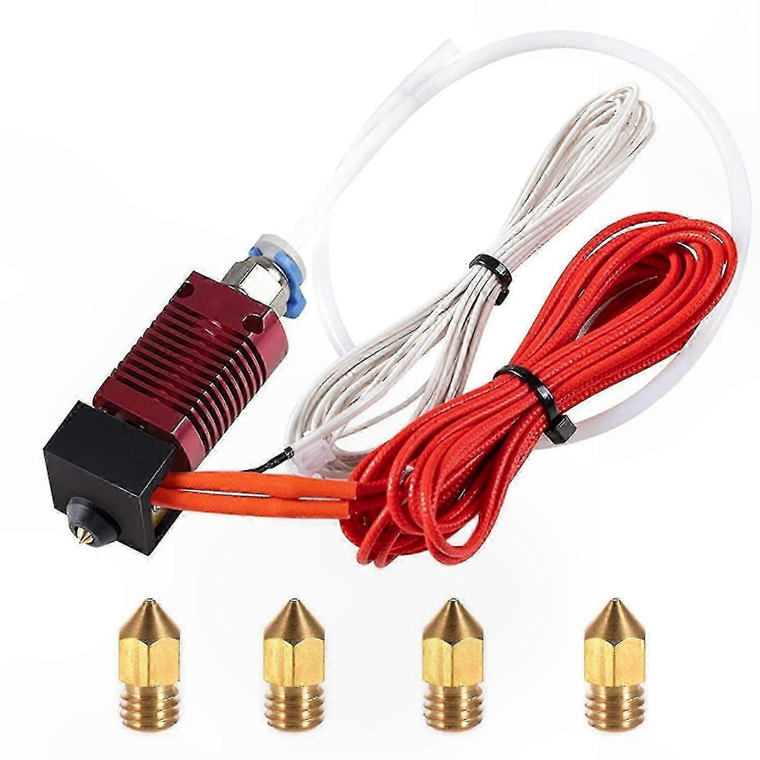 3D Printer Hotend Kit, Fully Assembled Extruder Nozzle for DIY Printing Projects