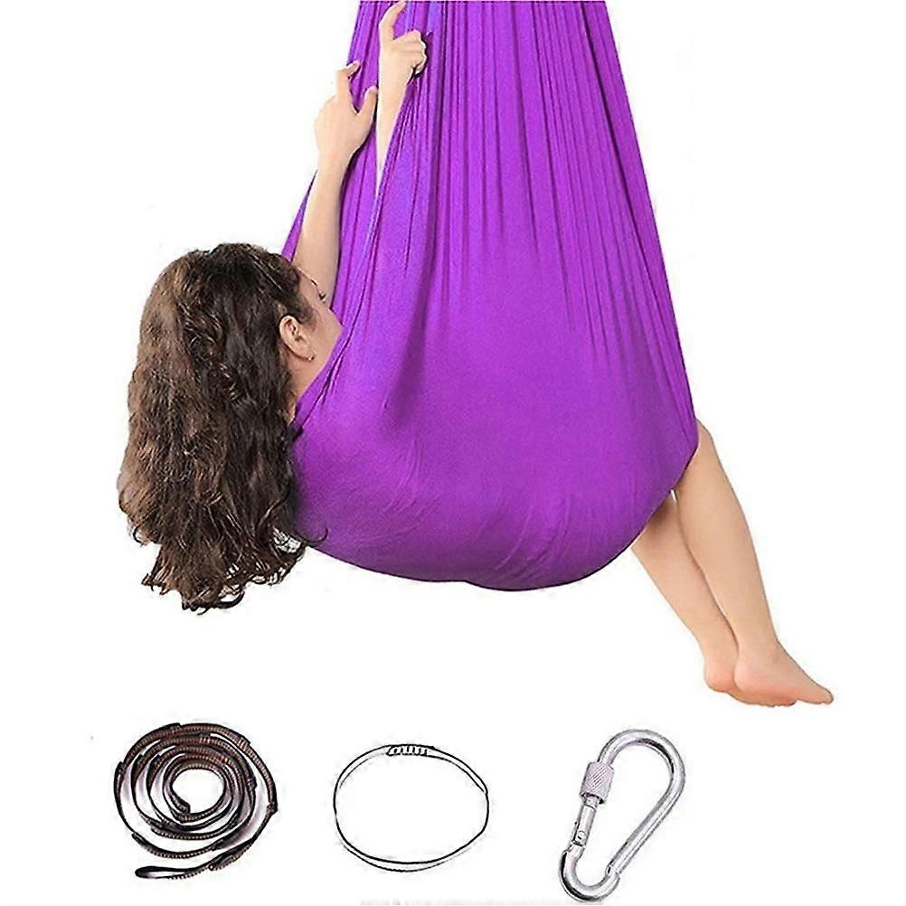 Sensorisk gunga Yoga Swing elastisk hängmatta för barn tonåringar vuxna