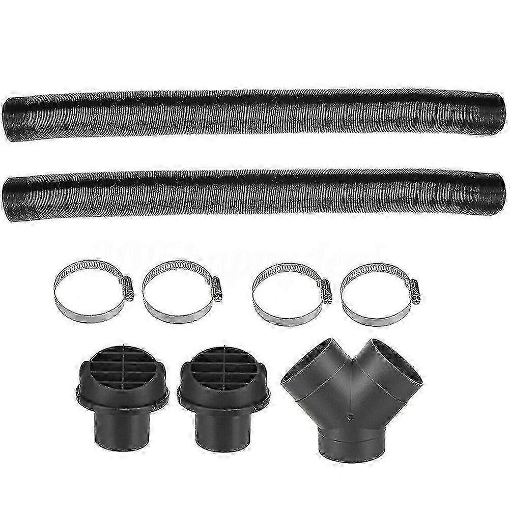 Car Heater Ducting Pipe Auto Heater Pipe Ducting Black 100X7.5cm Y-...