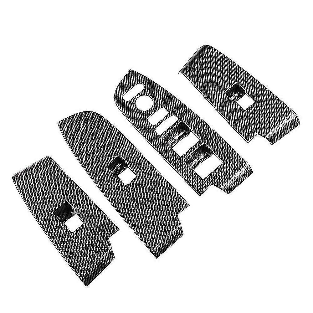 Window glass lift button switch cover, suitable for 2021 - 2022 Vezel, carbon fiber texture, wear-resistant and easy to install
