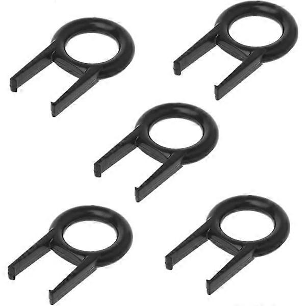 5-pack Black Rounded Keycaps for Key Removal/Keycap Puller