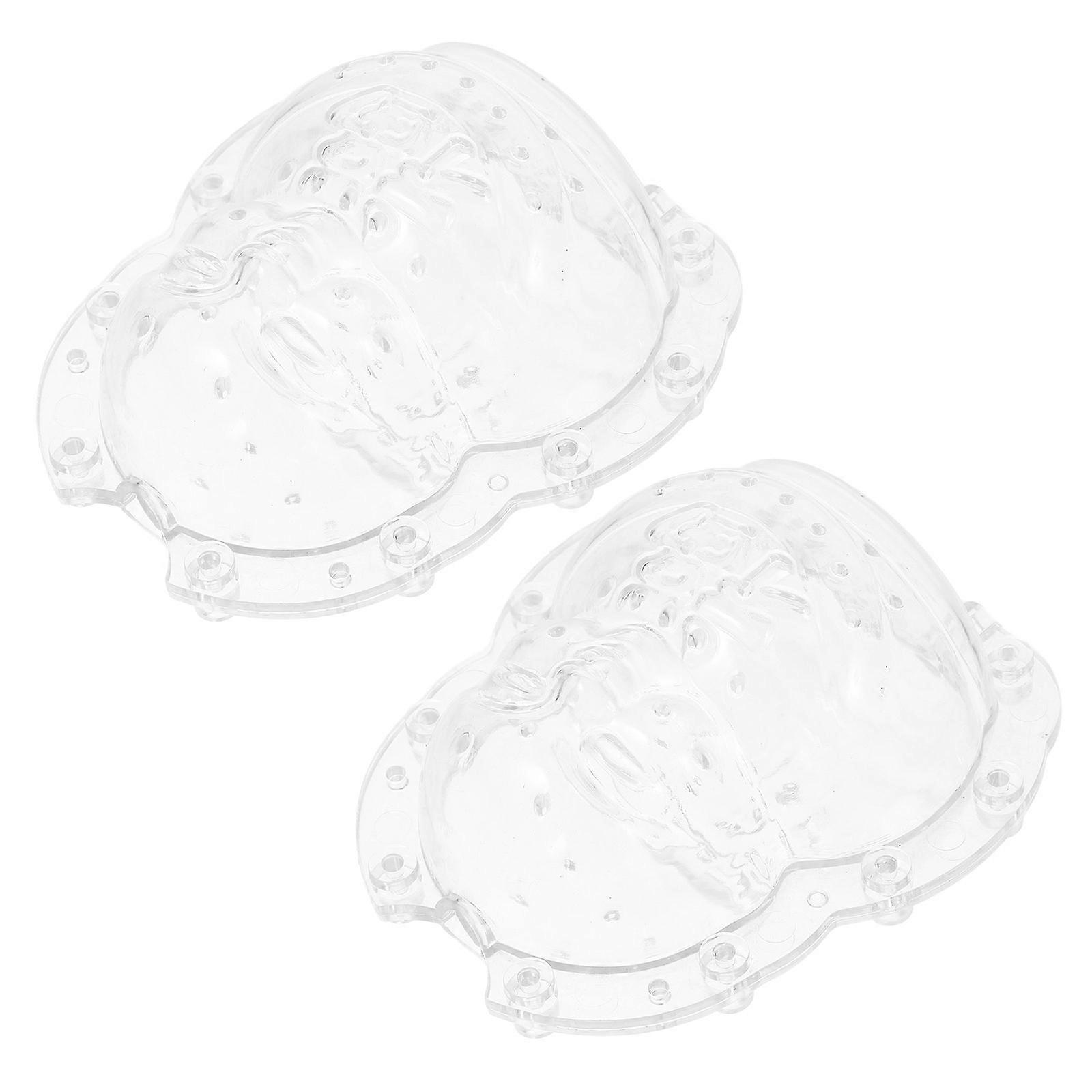 Transparent Adorable Buddha Mold for Fruit Shaping PC Material MultiFunction Storage 2pcs