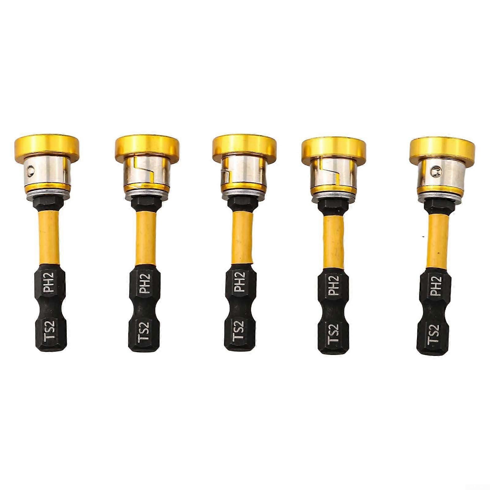Gypsum Board Screwdriver Bit Set 5 Magnetic Hex Bits For Efficient Screw Placement Drywall Bit Set For Magnetic Hex Bits