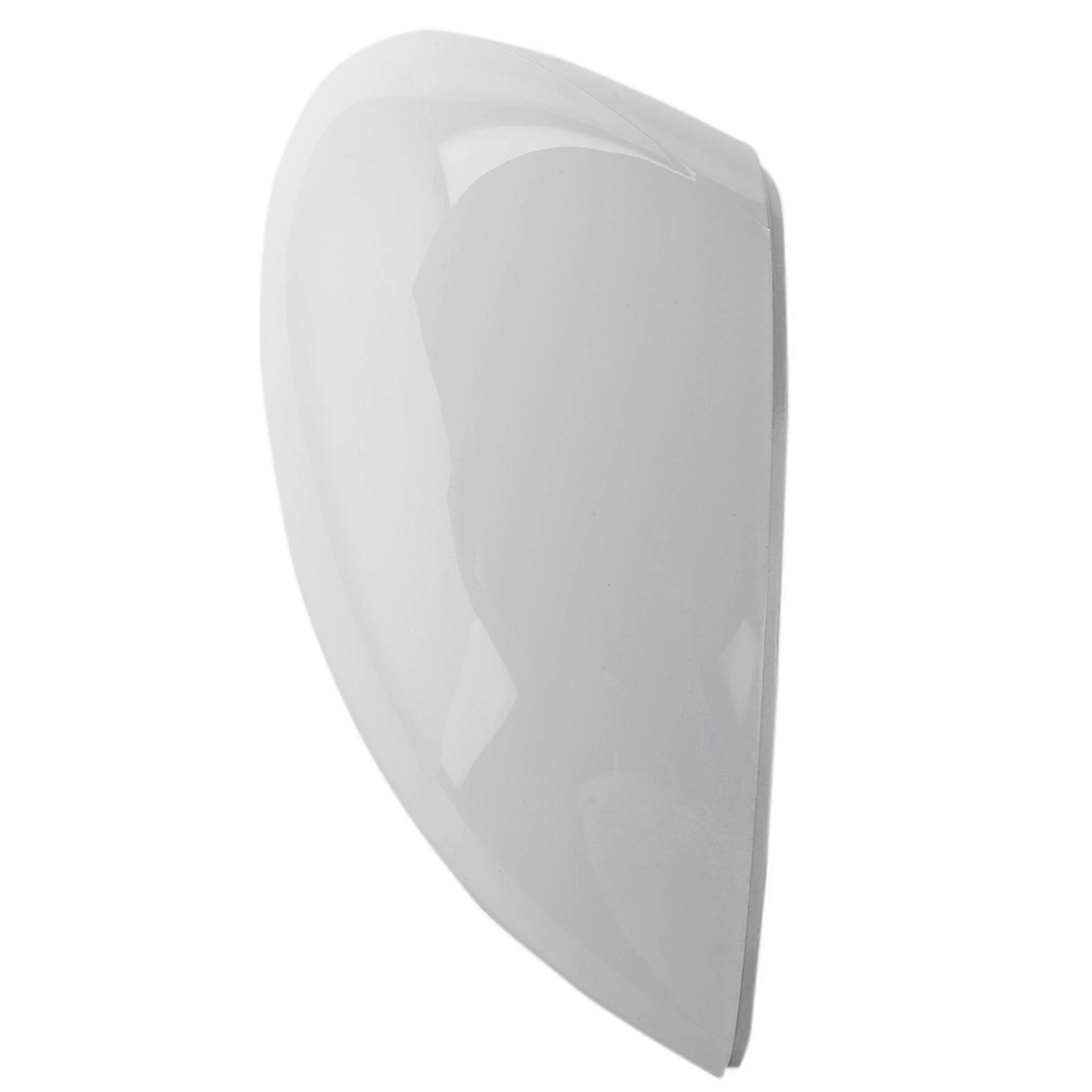 1Pcs Left White Rearview Side View Mirror Replacement Cover Cap Case Shell For Ford For Fiesta 2008