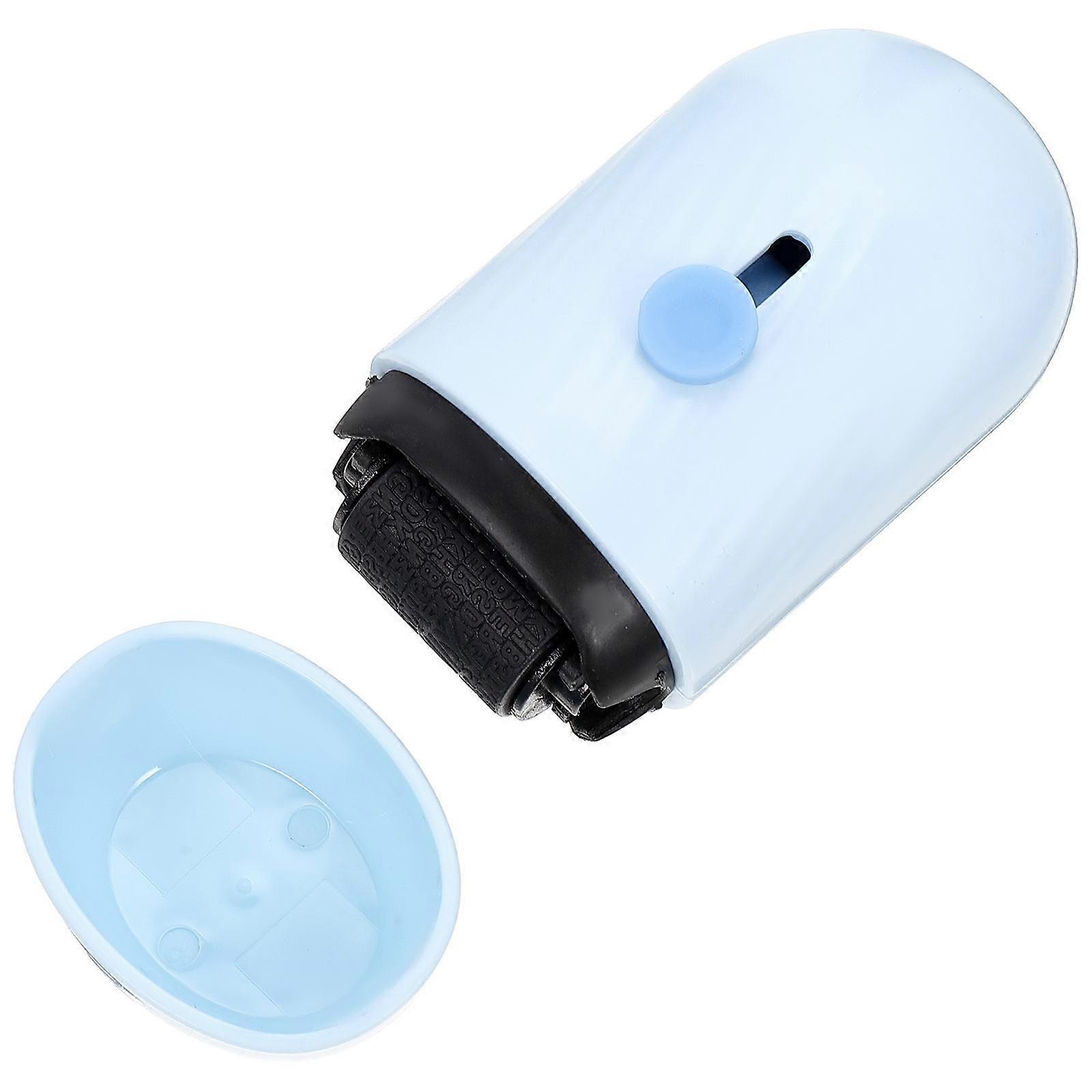 Roller Stamp for Home Use ABS Material with Refillable Ink Cartridge 2 Seconds Information Protection