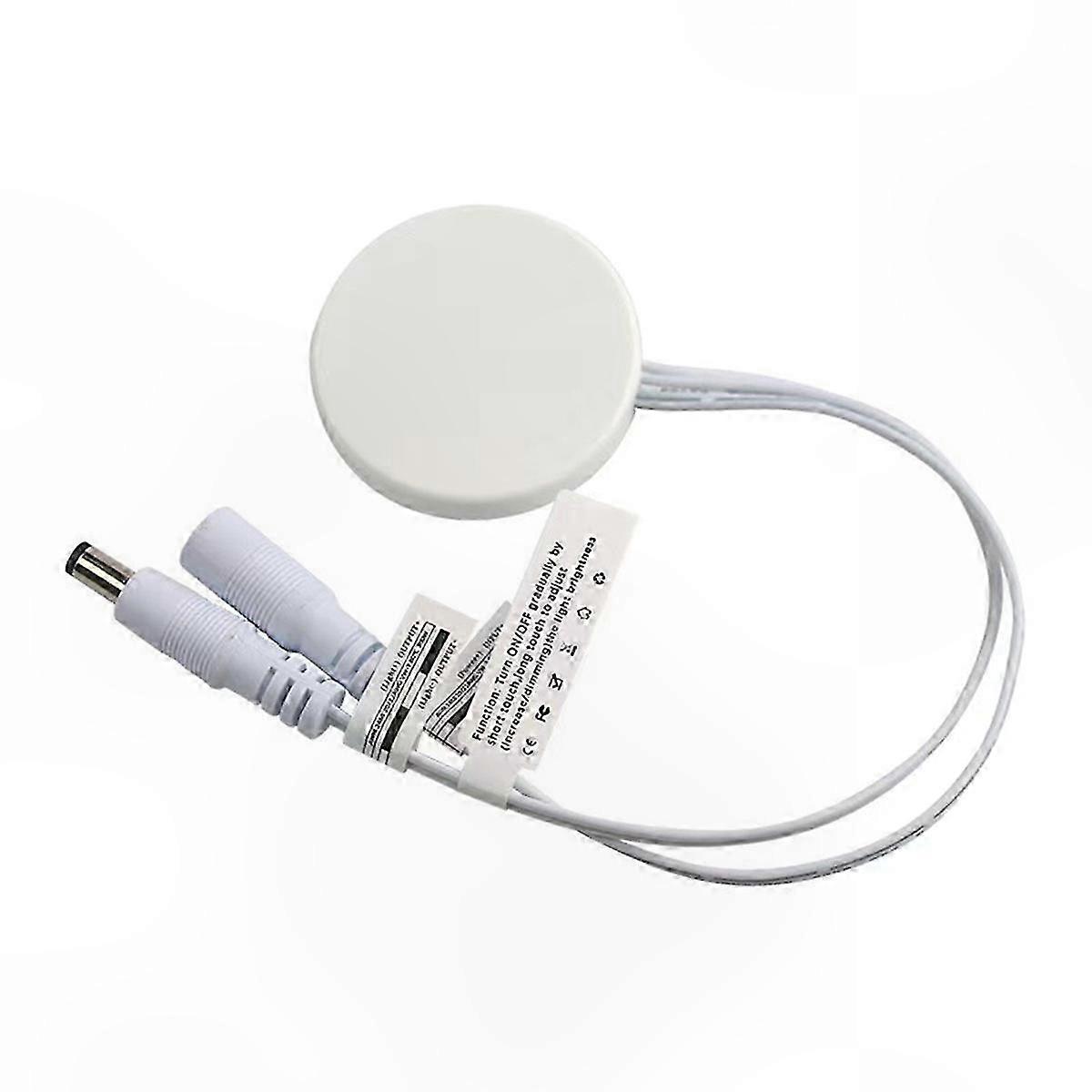 LED Touch Sensor Dimmer Switch for LED Strip Lights, White Hidden Panel Control