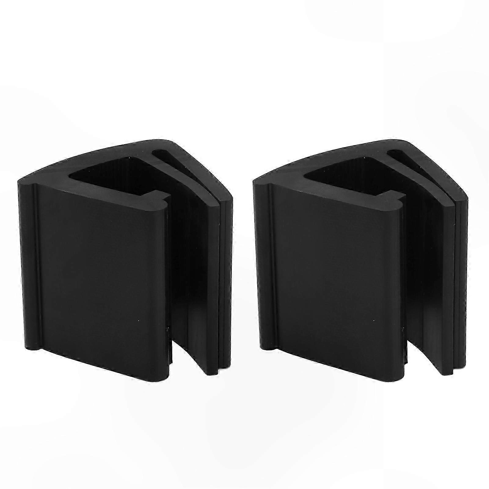 2-Pack Black Rubber Windshield Retaining Clips for Golf Carts