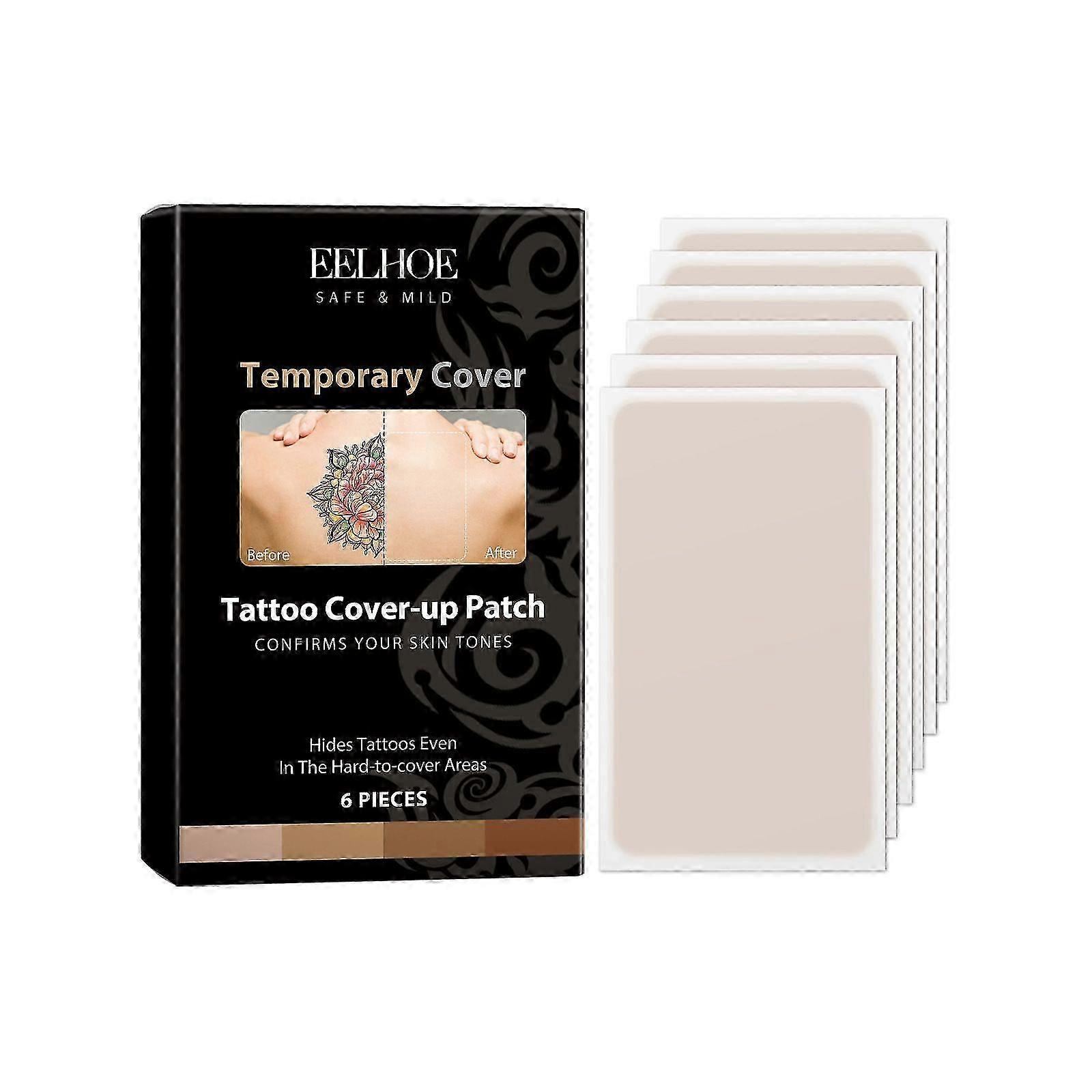 Waterproof Tattoo Cover Up Tape Breathable, Natural-Looking Patches for Hiding Tattoos, Scars & Birthmarks, Ultra-Thin & Reusable