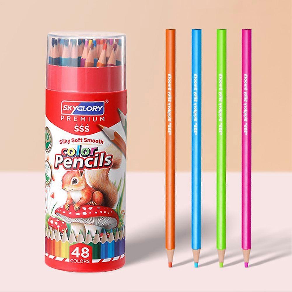 Silky Smoothing Soft Color Pencils Set for Kids Lightweight Painting Accessories Easy Coloring Kits for Home School Art