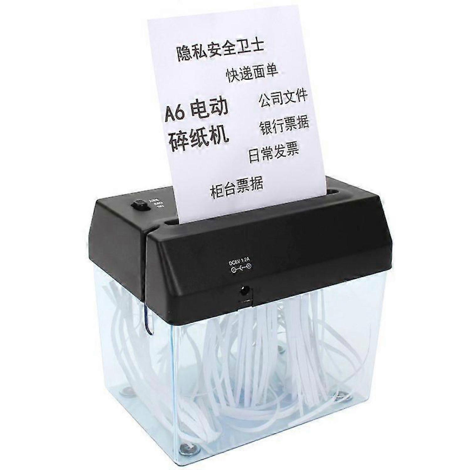 Mini Electric Shredder A6 Paper Document Cutting Machine with Letter Opener for Home Office -HK908