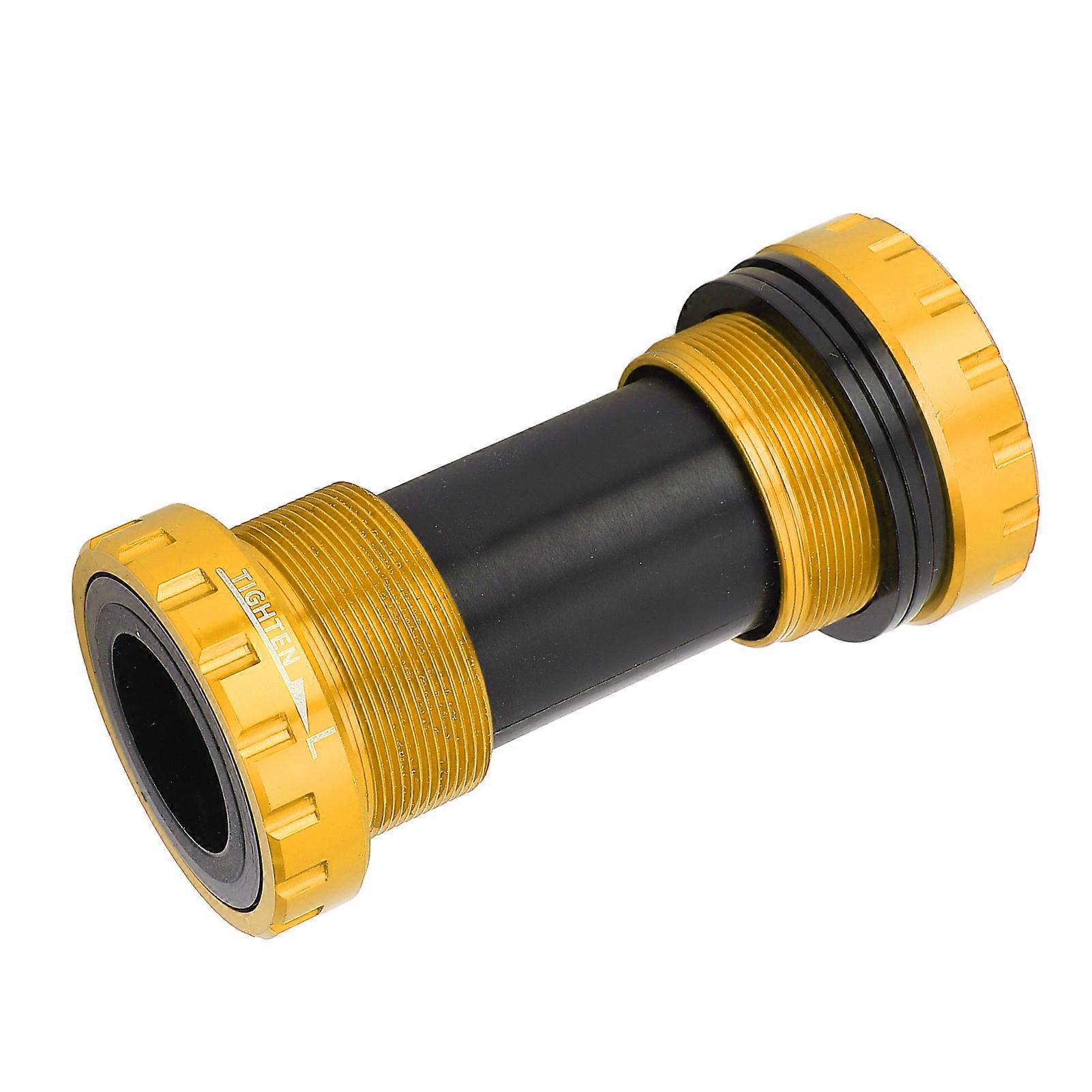 110mm Screw-in Threaded Aluminum Bottom Bracket, Yellow