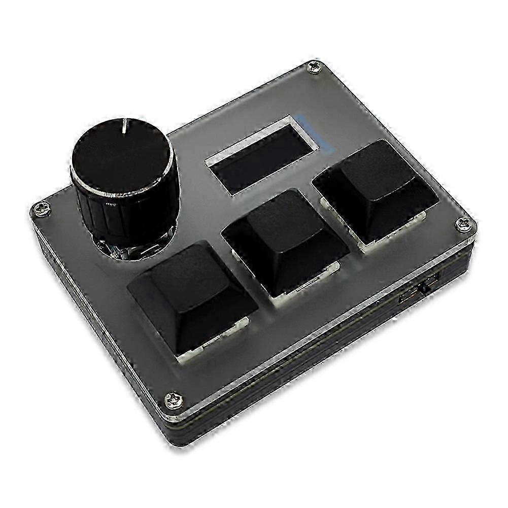 Clavier filaire personnalisé à 3 touches, commutateur à axe bleu, clavier de jeu OSU avec écran à bouton, clavier RVB, copier-coller, raccourci clavier