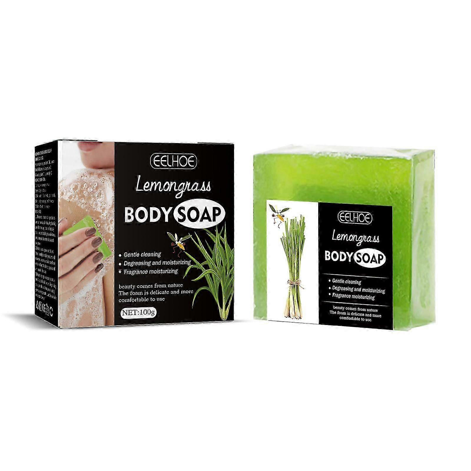 Lemongrass Soap, Citronella Soap Bar, Lemongrass Body Soap, Natural Lemongrass Body Wash Soap Bar for Face and Body