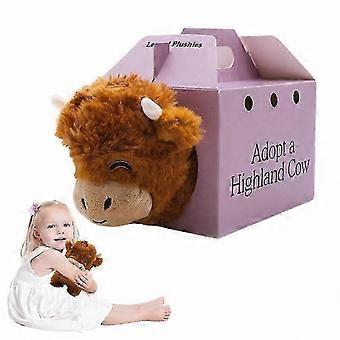 Fluffy Highland Cow Plush Toy, Adorable Stuffed Animal Figure for Kids and Collectors