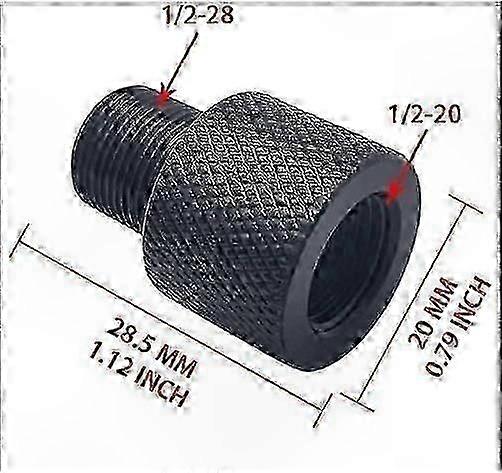Gewindeadapter, 1/2-20 UNF Innengewinde auf 1/2-28 UNEF Stecker