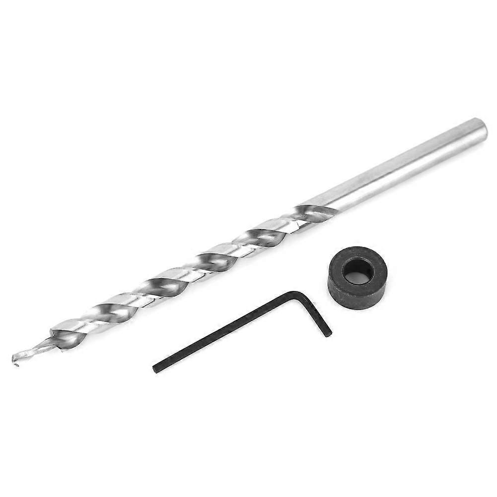 9mm Round Shank Twist Step Drill Bit Set for Pocket Hole Drill Jig Guide Kit with Wrench