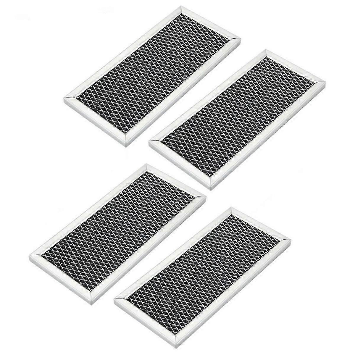 4PCS Microwave Charcoal Filter Replacement for GE JX81A