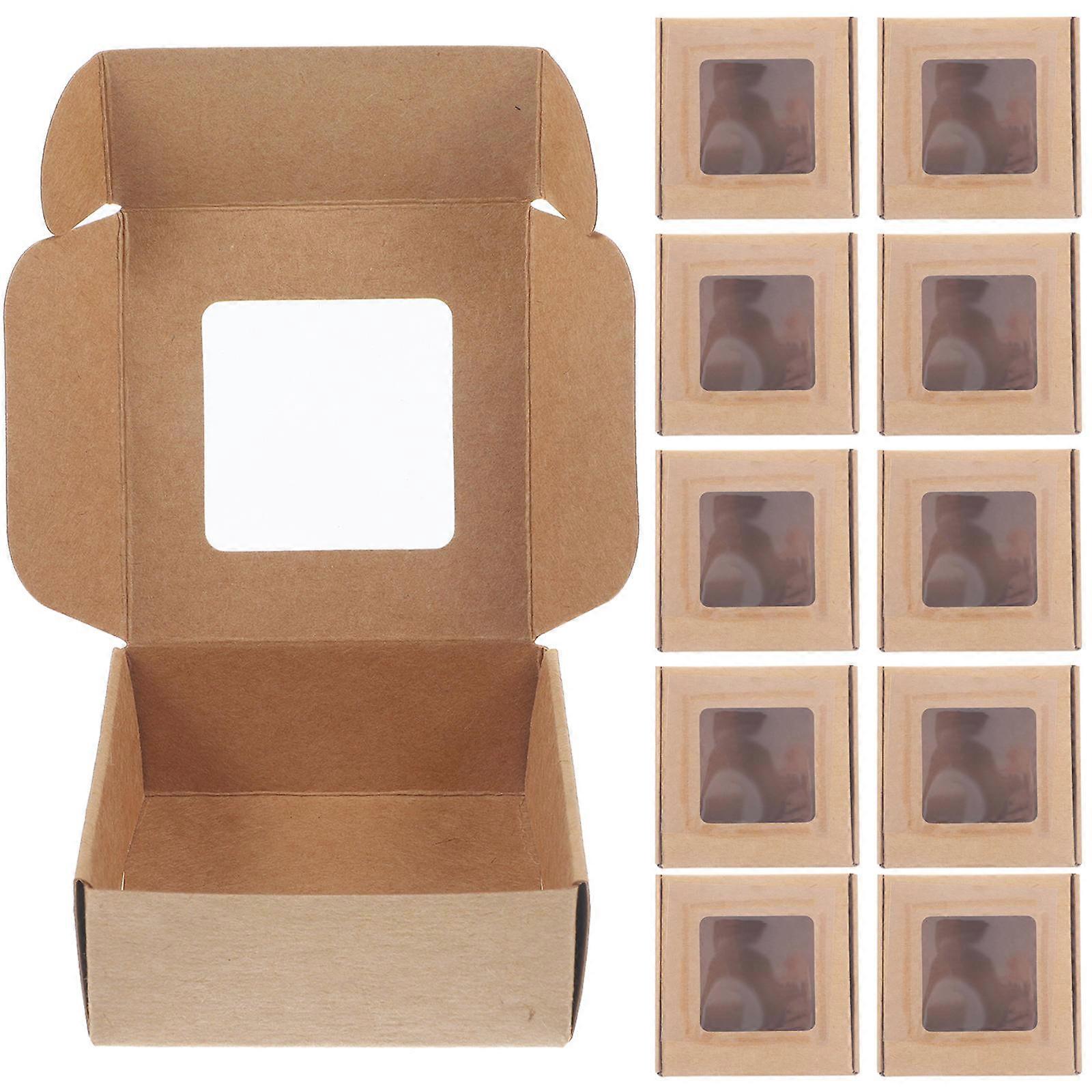 Brown Jewelry Display Boxes Gift Wrapping Cases for Storage 80Pcs