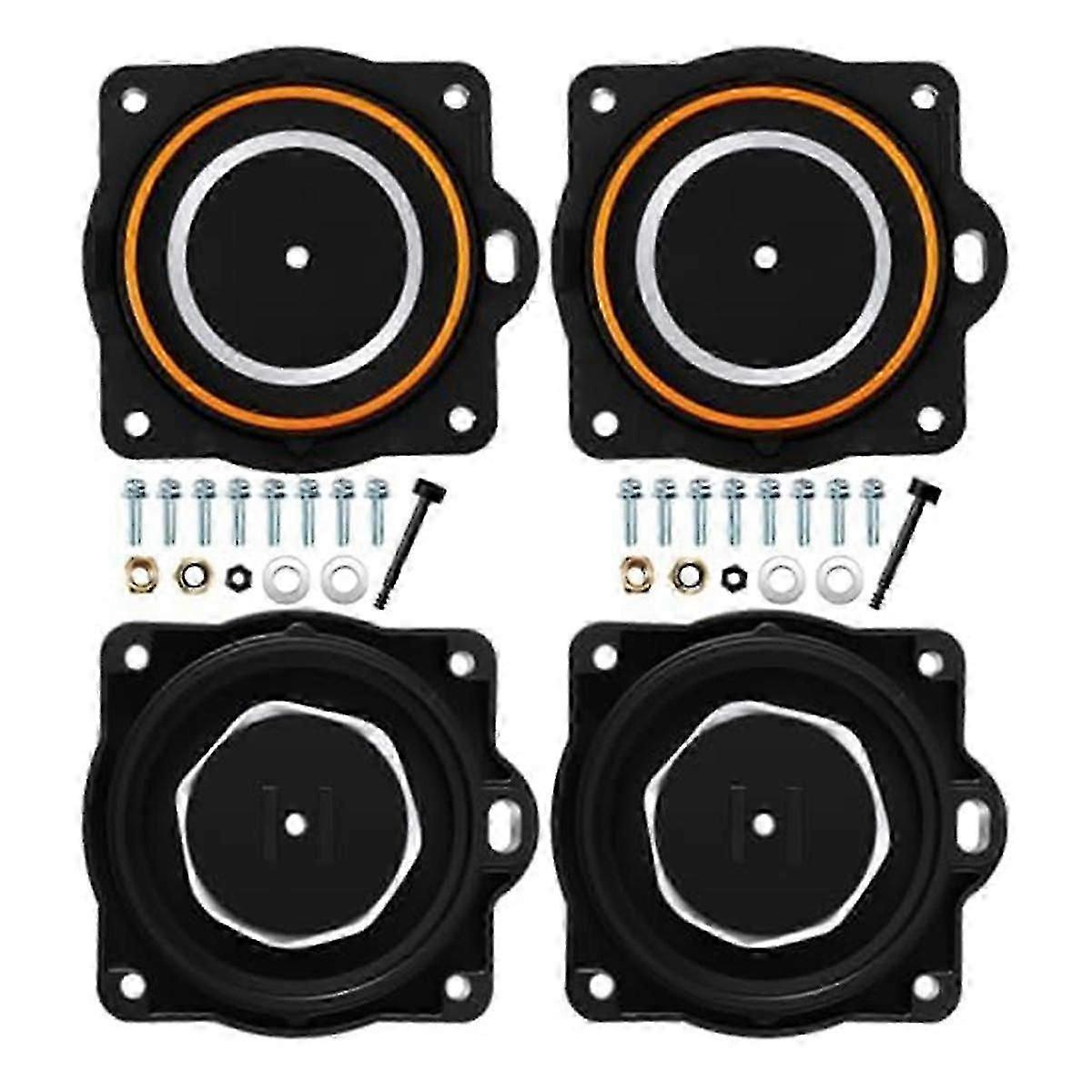 2 Air Pump Rebuild Kit Compatible with Hi Blow HP60/ -80 Aerators, Includes 4 Diaphragms, Screws and Safety Pins