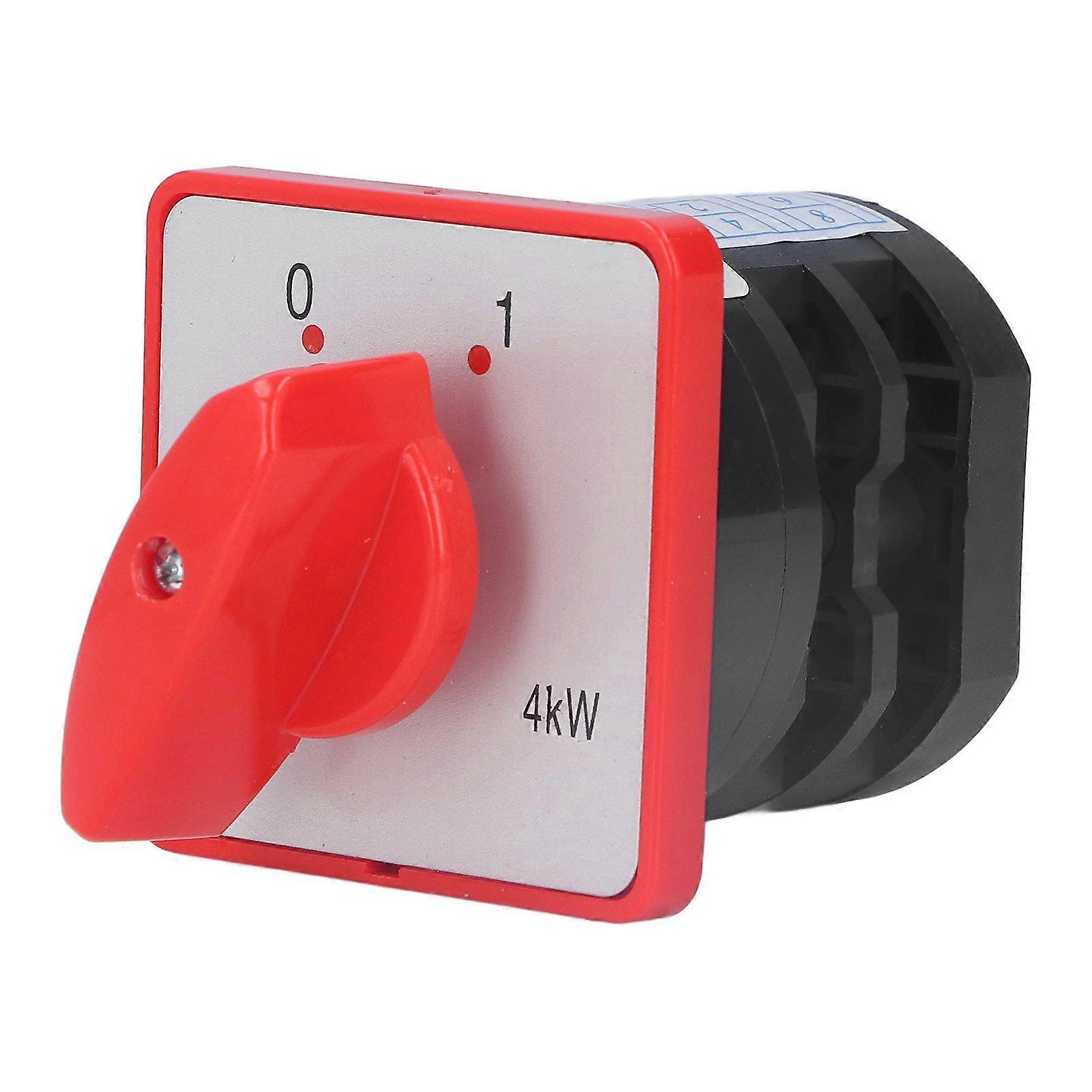 Changeover Switch PC Flame Retardant Combination Selector Switch 2 Sections 2 Gears AC380V