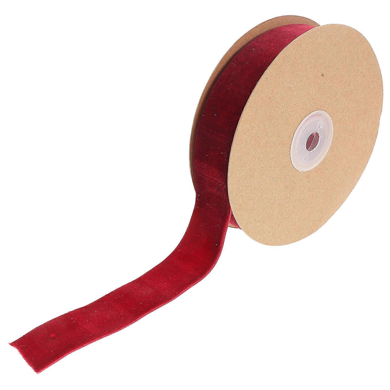 Cloth Ribbon Accessories Flocking Ribbon for Wrapping 1 Roll